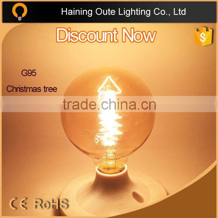 Retro Vintage style lighting gold Sopt glass lamp /G125 big globle eedison light bulb