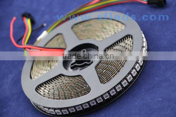 ic ws2811 high density addressable led strip ws2812b rgb led pixel string 144leds/meter with ce rohs approval