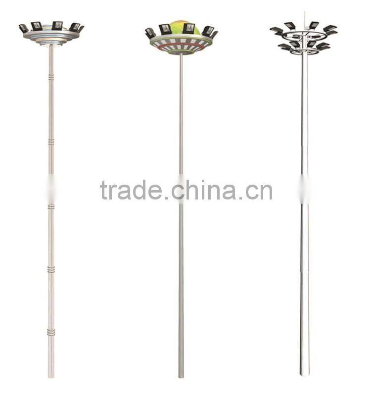 Round electric pole LED high mast light outdoor street lighting