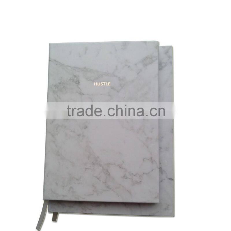 Custom design paper marble notebooks