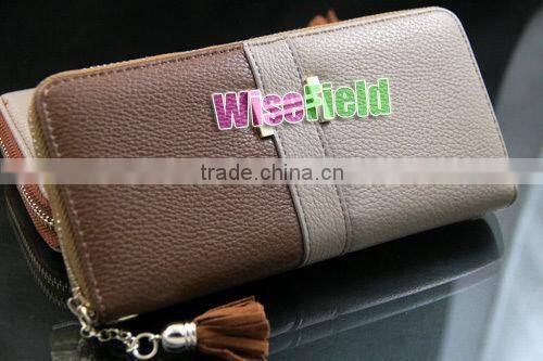 Women Fringe Purse Wrist Clutch Lady Wallet PU leather Card Slot Bag
