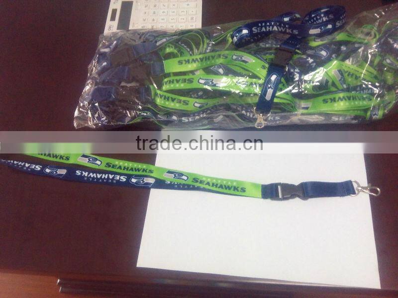polyester lanyard strap with plastic buckle