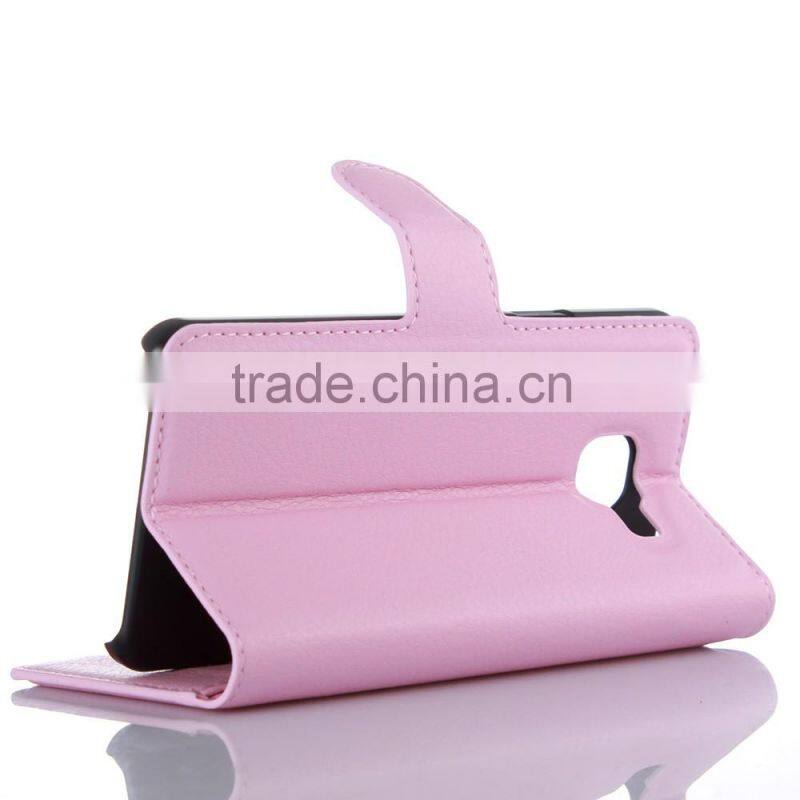 Hot Selling Ultra Thin Lichee PU Leather Case Wallet Folio Flip Cover for Samsung GALAXY A3 A310