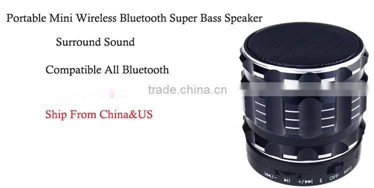 Portable Mini Bluetooth Speaker Super Bass Stereo Wireless Speakers Handsfree Loudspeaker With Mic +TF Card Slot For Laptop/PC