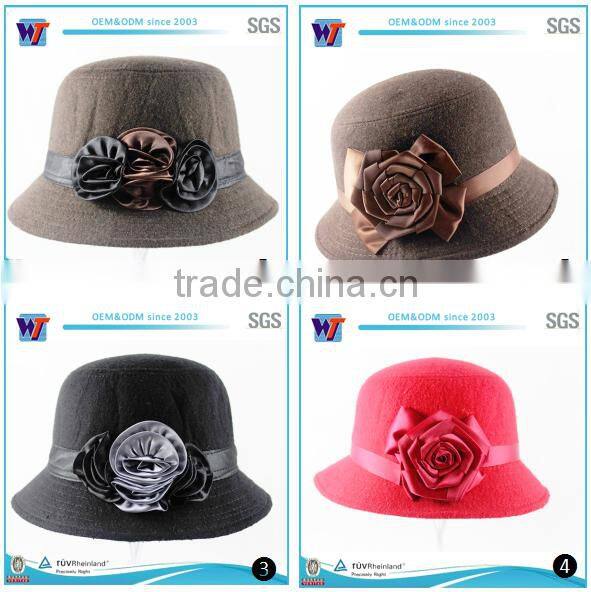 35% cotton 65% polyester red woman felt hat pattern frees