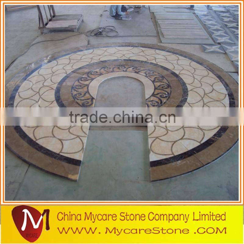 Flooring decor popular design waterjet design marble