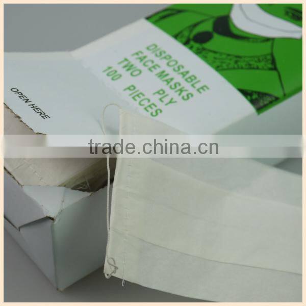 medical paper face mask 2ply