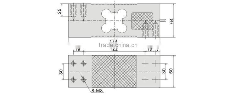 GPB147 150kg Electronic Floor Scales Load cell
