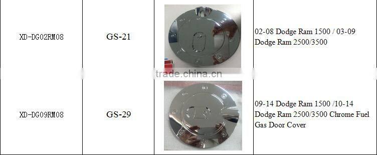 FUEL TANK COVER CHROME FUEL CAP TANK OIL TRIM COVER FOR 2009-2014 DODGE RAM 1500 2010-2014 DODGE RAM 2500 3500