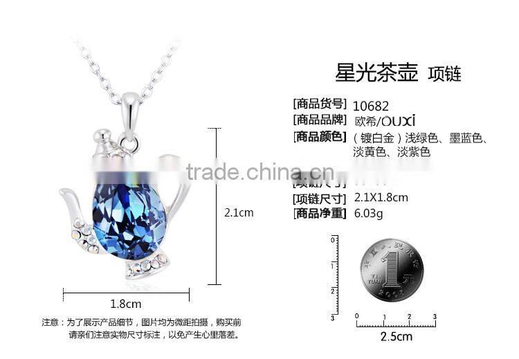2014 Summer fashionable necklace crystal made with crystal 10682