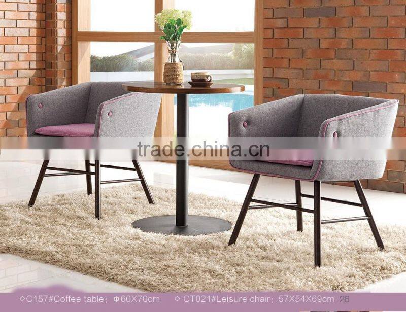TB used wooden top side tables for living room with lounge chair for sale