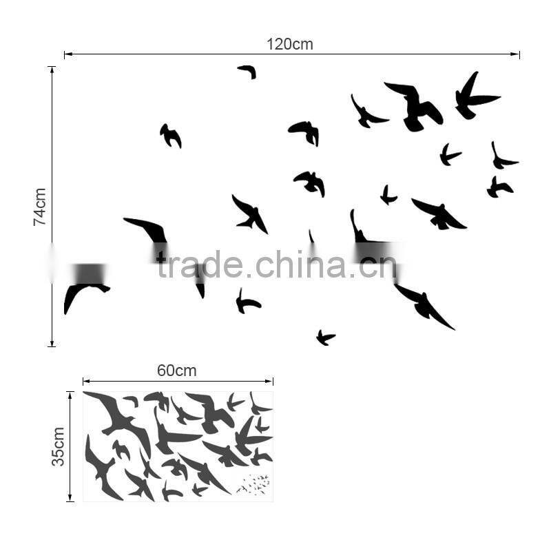 Eco Friendly Removable Self Adhesive Decorative Wall Custom Design Stickers