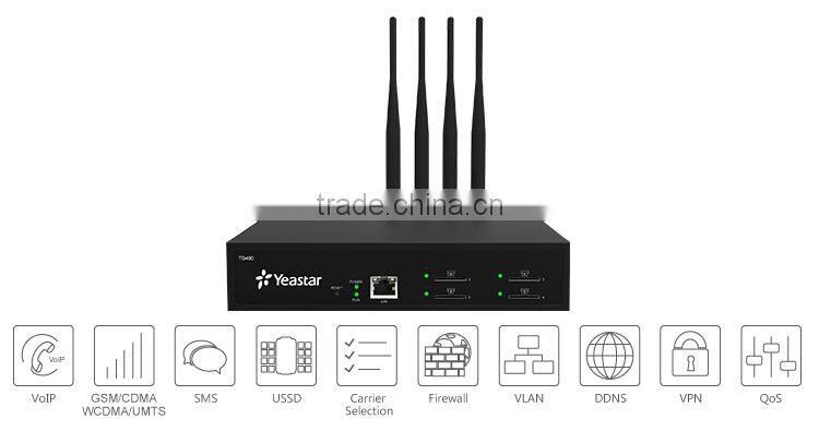 Yeastar TG400 Asterisk VoIP GSM Gateway with 4 GSM Ports