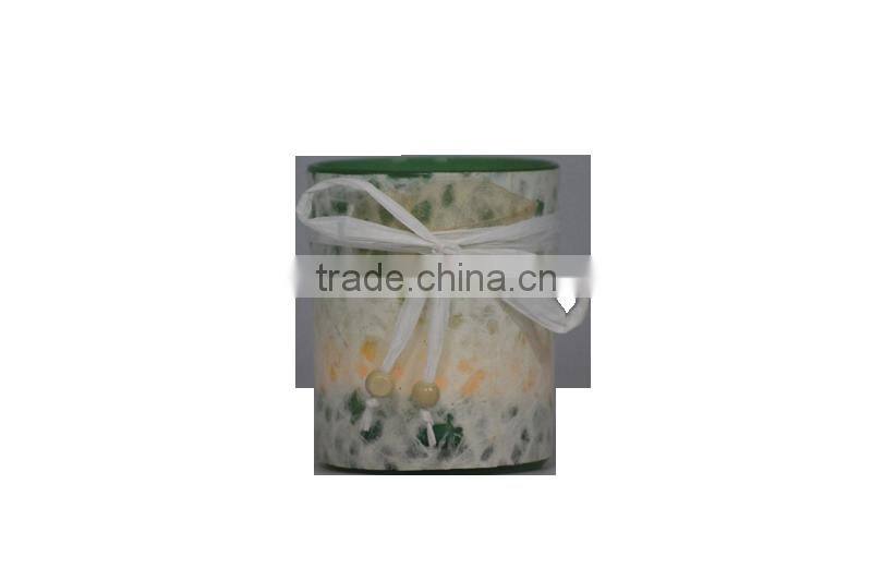 decoration home colord candle jar