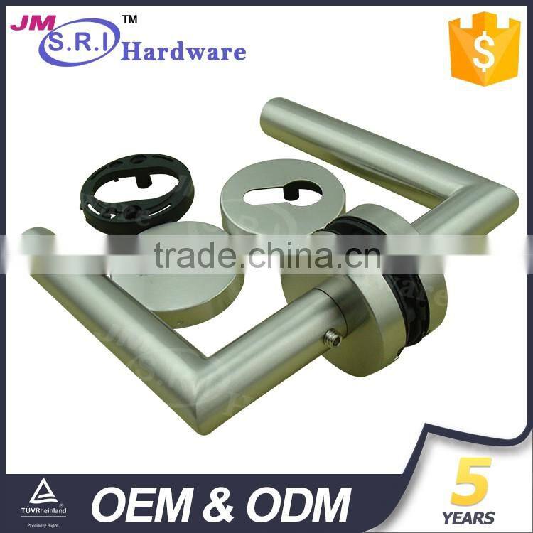 Top sale rubber rose interior 304 stainless steel door handle