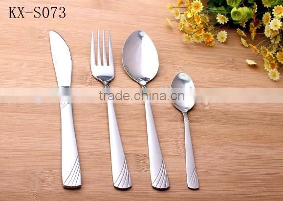 Stainless Steel Knife Fork Spoon and Teaspoon KX-S073