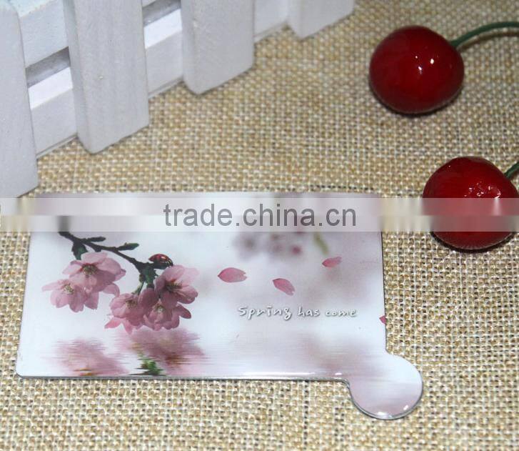 super mirror finish stainless steel sheet and wholesale metal mirror frame silver cover cosmetic mirror for friends