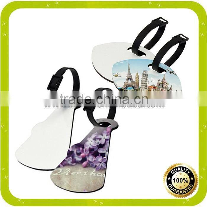 Megaphone Sublimation mdf blank luggage tag