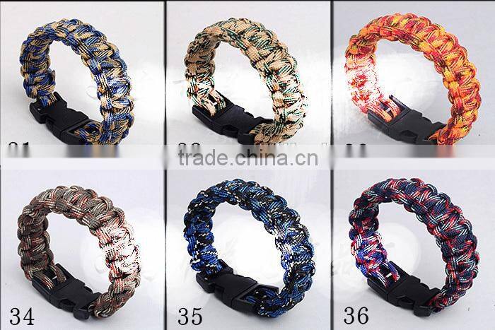 U umbrella rope bracelet outdoor survival bracelet Quick release seven core umbrella rope survival bracelet Emergency escape rop