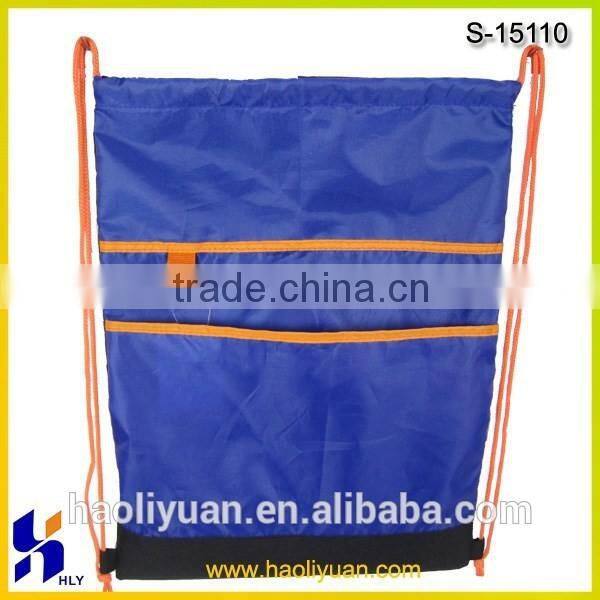 personalized sports polyester drawstring bag