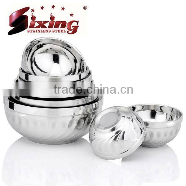 Stainless Steel Double Layers Lily Bowl