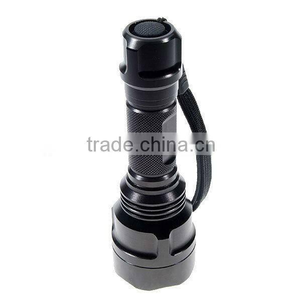 UltraFire C8 210 Lumens Q5 LED Flashlight 5-Mode With 1X18650 Battery+Charger