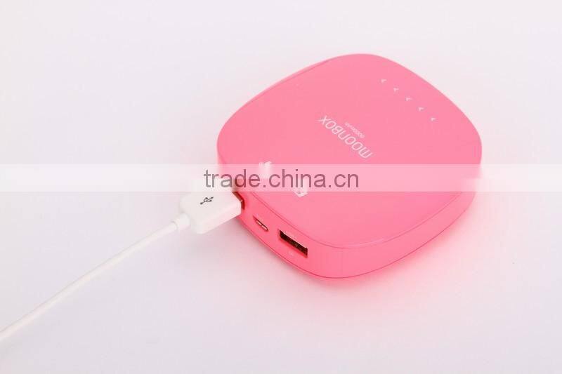 Professional mobile power with touch switch pisen moonbox powerbanks 6000mah 6000mah power bank with CE certificate