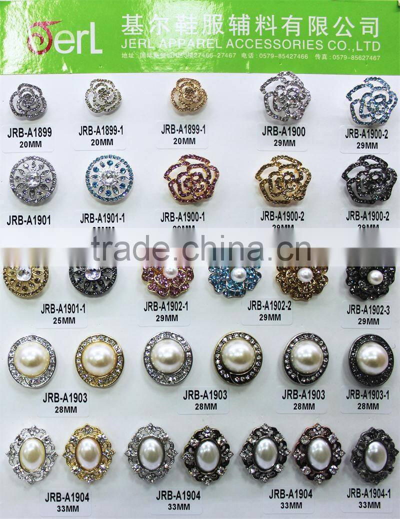 wholesale fashion fancy crystal rhinestone sewing buttons