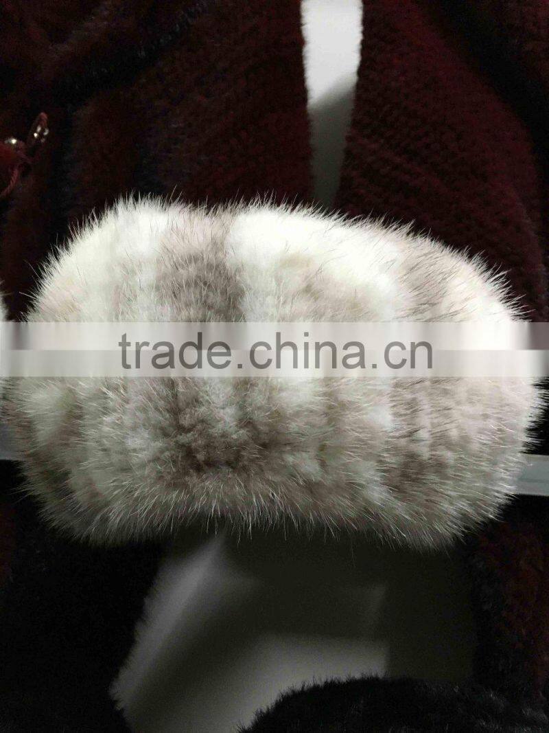 wholesale colored mink fur hat H4