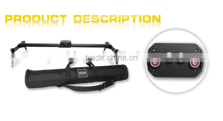 Factory supply camera mini rail dolly slider 80cm for DV camcorder with pan head