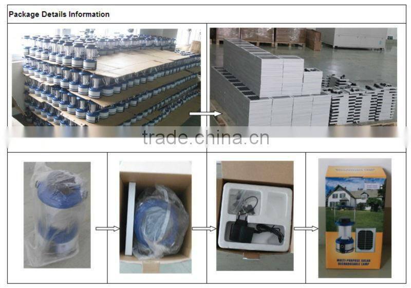 Solar camping lantern portable solar led lighting