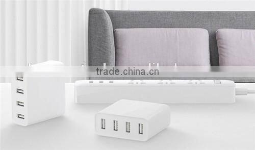 Original Xiaomi 2A Quick Charge Plug 4 Port Micro USB Power Charger Adapter HUB For Samsung iPhone Xiaomi Mobile Phone charger