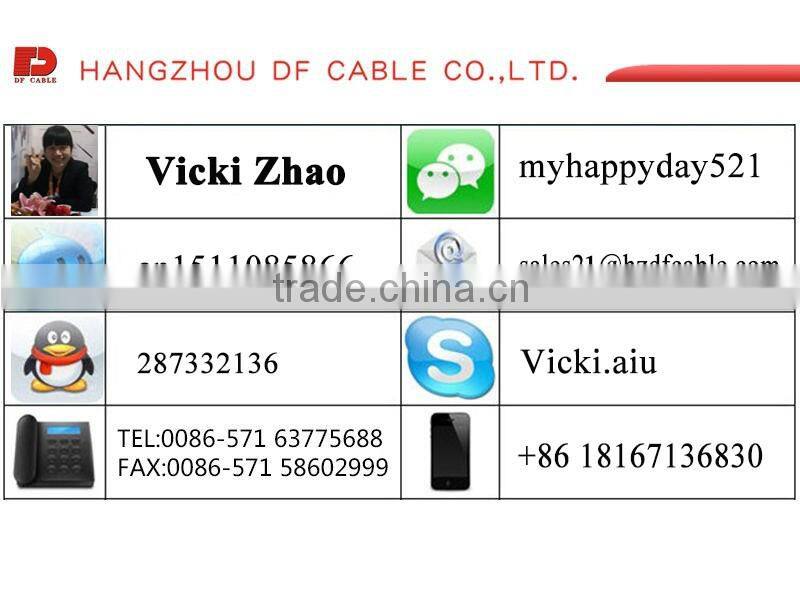 RG CATV CABLE RG6 ISO9002 CE ROHS COAXIAL CABLE MANUFACTURER
