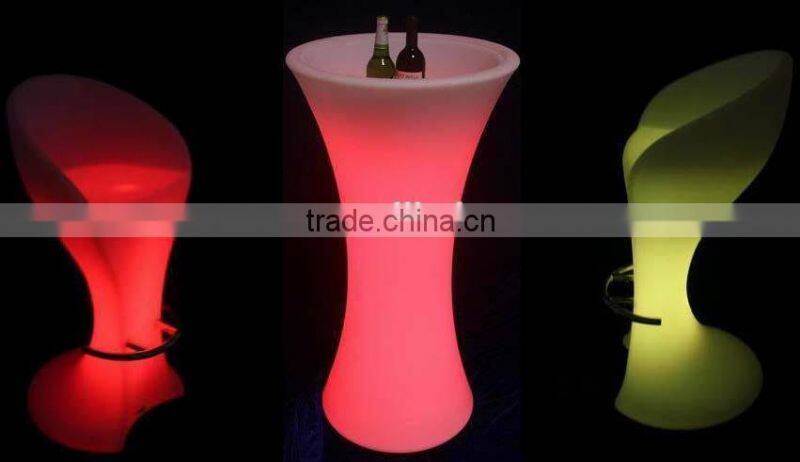 Led illuminated 110 cm height Beer Bucket Table