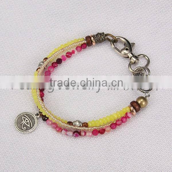 2016 Onyx Tiger Eye Bracelet charming beads Bracelets Bangles Charm Natural Stone Bracelet yoga Jewelry Men Women