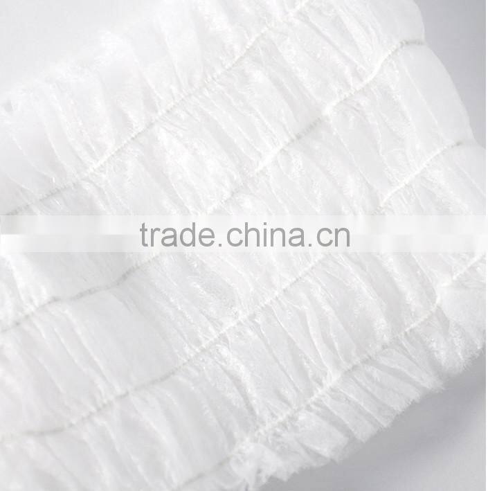 Beauty Nonwoven hair band, disposable PP headband, BLACK and white elastic band for hair