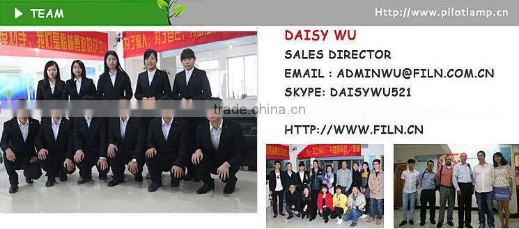 10mm 12v Oven led indicator lighting with LED bulb pilot signal lamp 18.5cm wire