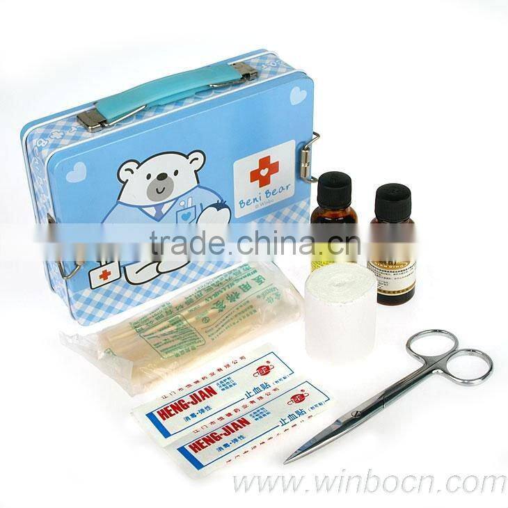 Tin household cartoon kids promotional box