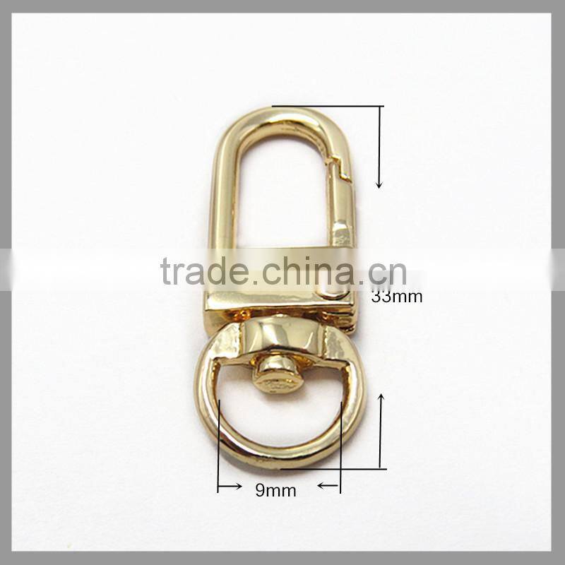 Gold Hardware Accessories Metal Swivel Snap Hooks