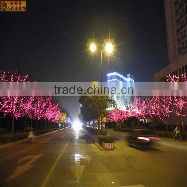indoor/outdoor decoration tree light fiber optic tree light felt decoration christmas tree