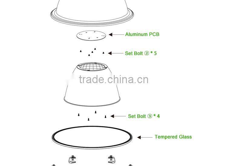 CE ROHS approved OEM accept induction high bay lighting fixtures