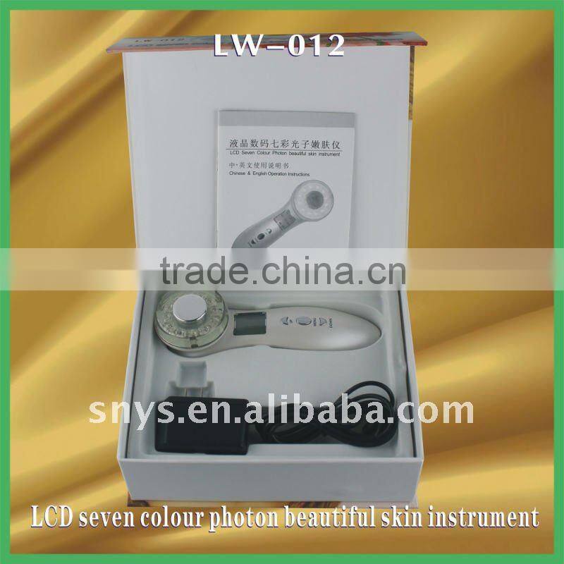 IPL 3in1 Ultrasonic Photon Light BIO LED Beauty equipment with large LCD display (LW-012)