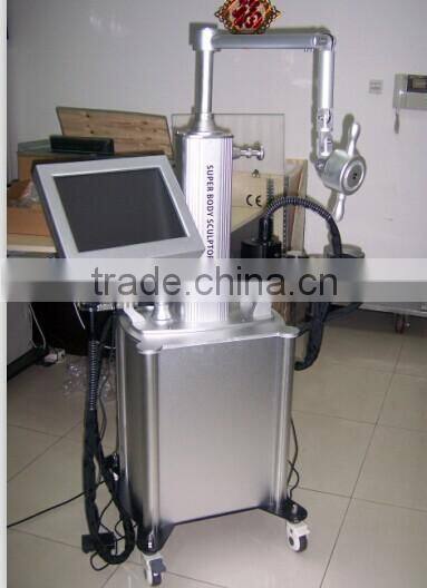 High energy ! salon cavitation slimming tripolar machine with 5 treatment head cavitation rf machine (CE)