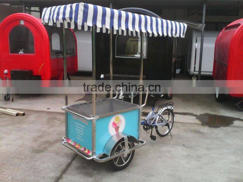 JX-FB160 Newly Design Logo outdoor riding Mobile Cheap Mobile bike food cart