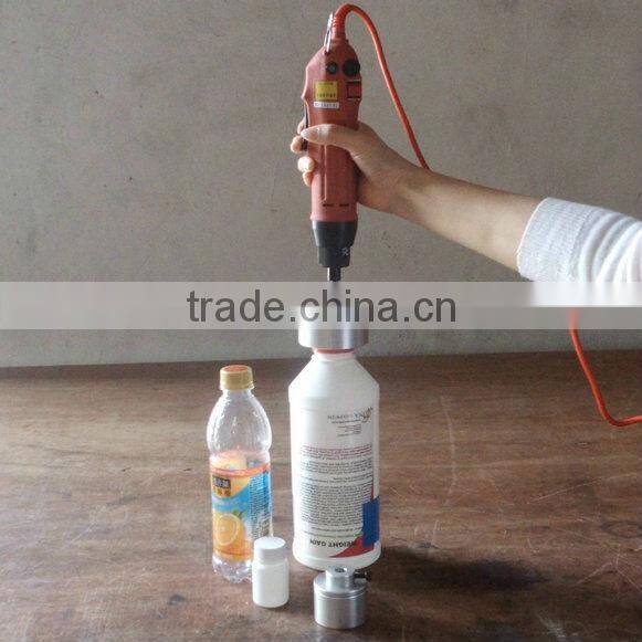 Easy operating electric manual dropper top cap capper sealing machine
