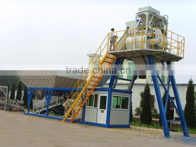High Efficient Precast Mixed Mobile Concrete Batching Plant with Silo