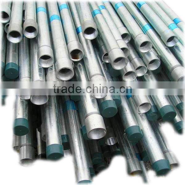 BS 1139 Hot dip galvanized steel pipes / Greenhouse steel pipe tube on sale with high quality