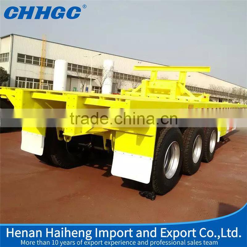 Manufacturer supply tractor lowbed semi trailer made in China