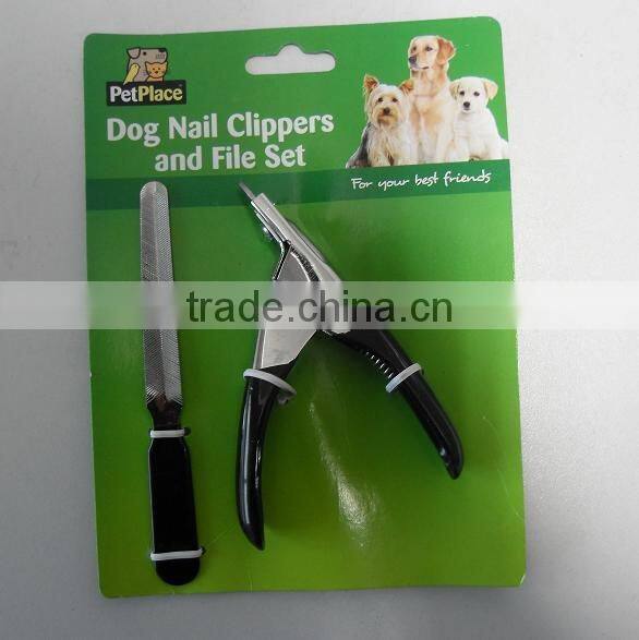 Pet supply dog nail scissors pet nail clipper set