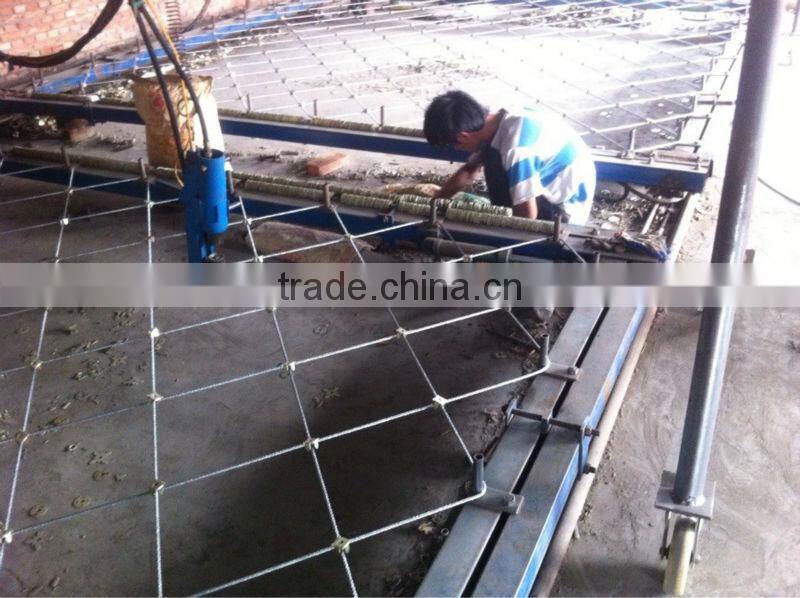 Hot-dipped Galvanized wire rope mesh/SNS protective mesh